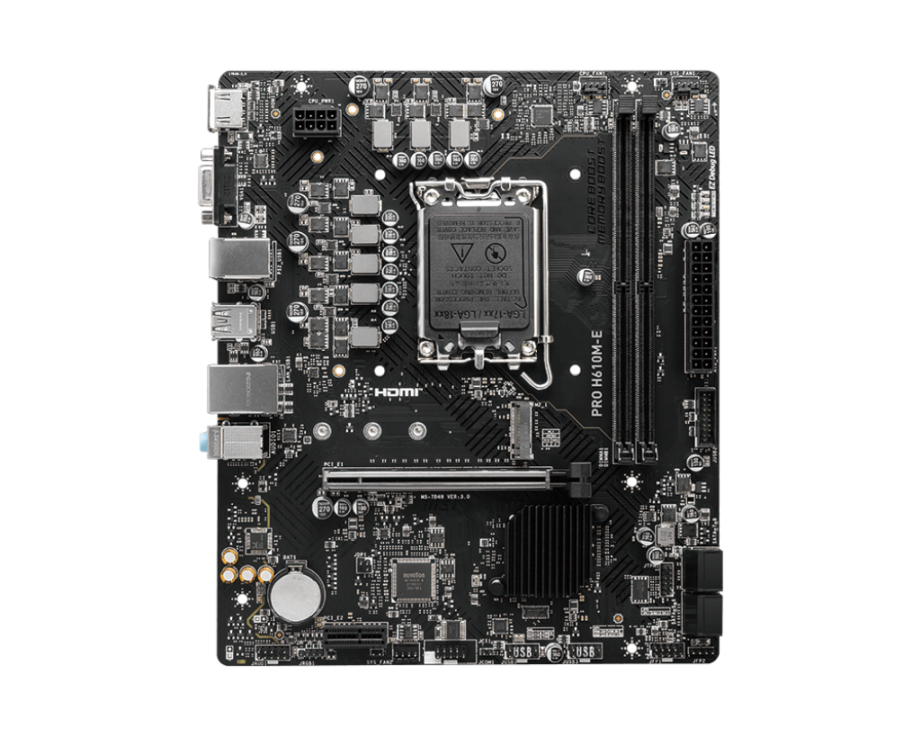 MSI Motherboard pro H610m-E DDR5 MSI Motherboard pro H610m-E DDR5